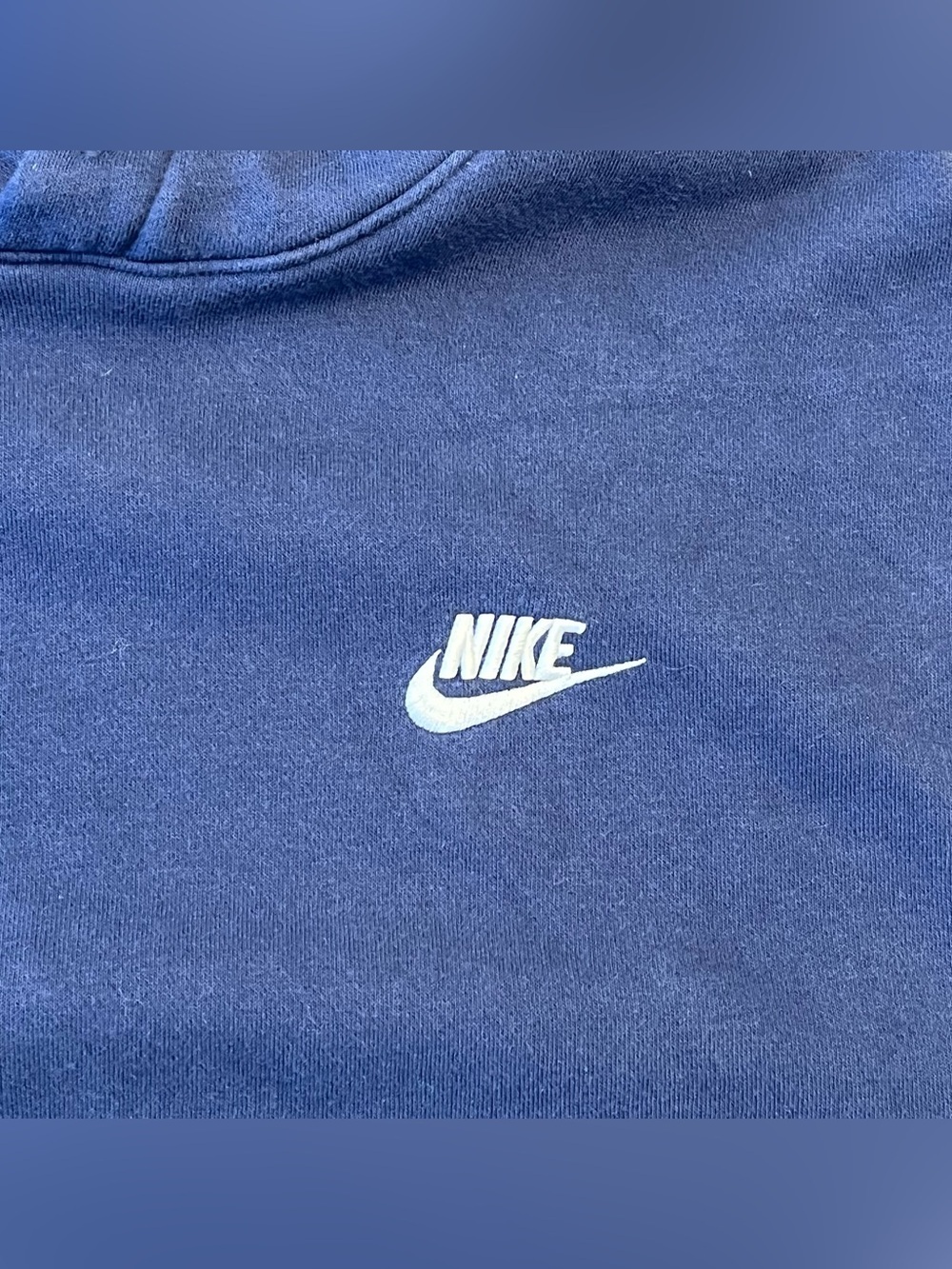 Nike Navy Blue Hoodie Mens size Large - Picture 2 of 4